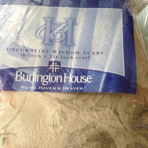 Vintage floral window scarf